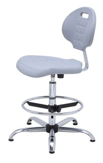 Cтілець лабораторний ERGOWORK PRO Special Ring CHL Grey п/у / Шарнири